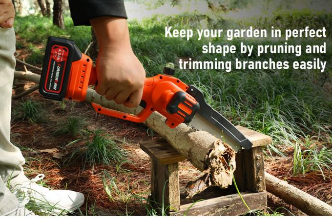 Portable 6 Inch Mini Chainsaw Cordless Electric Brushless Battery ...