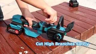 Cut High Branches Easily Cordless Pole Saw