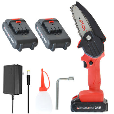 4'' Garden Rechargeable Handheld Mini Chainsaw Electric Tree Cutting Machine