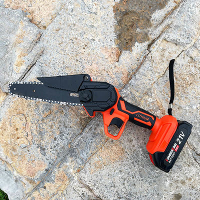 6 Inch 21V Handheld Branch Electric Mini Chainsaw Garden Tools