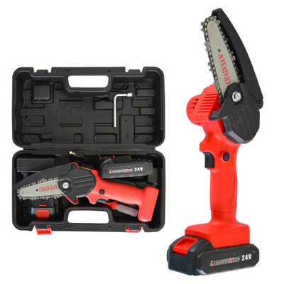 4'' Garden Rechargeable Handheld Mini Chainsaw Electric Tree Cutting Machine