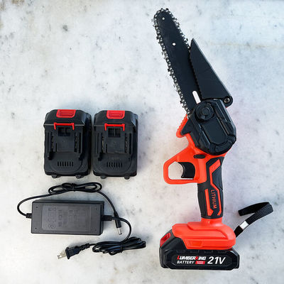6 Inch 21V Handheld Branch Electric Mini Chainsaw Garden Tools