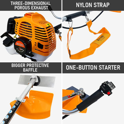 2T 52CC Gasoline Brush Cutter String Trimmer Sidepack Petrol Grass Cutter