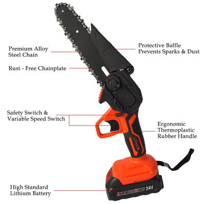 6 Inch Mini Electric Small Wood Chainsaw One-Handed Garden