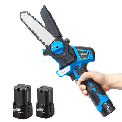 2 Battery Rechargeable Woodworking Chainsaw 6 Inch Tree Branch Electric Chainsaw