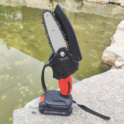 21V Moter Portable Mini Chainsaw 4 Inch Cordless Power Chain Saw