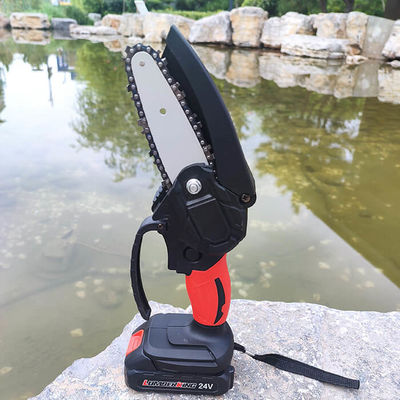 21V Moter Portable Mini Chainsaw 4 Inch Cordless Power Chain Saw