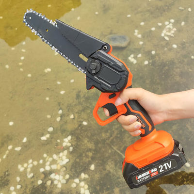 OEM 6 Inch Handheld Mini Chainsaw Lithium Portable Cordless 4 Inch Handheld Chainsaw