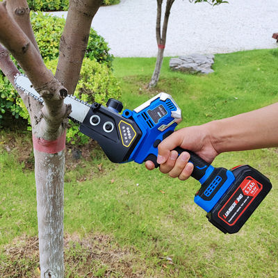 8'' Mini Cordless Chain Saw Lithium Battery Power Handheld Electric Chainsaw