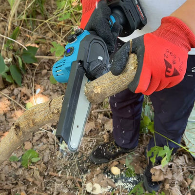 6 In Brushless Electric Cordless Portable Chain Saw Mini Battery Small For Tree Trimming