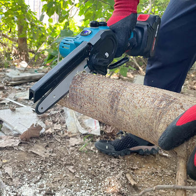 6 In Brushless Electric Cordless Portable Chain Saw Mini Battery Small For Tree Trimming