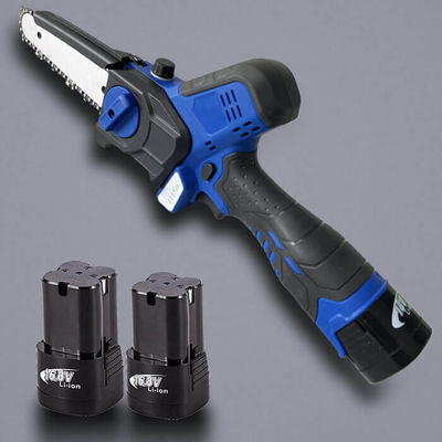 6'' 21V Battery Powered Handheld Mini Chainsaw Electric Tree Cutting Cordless Woodworking
