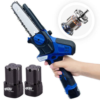Mini Battery Woodworking Electric Chainsaws 650W 6 Inch 21V Garden Pruning Saw