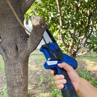 6'' Cordless Electric Mini Chainsaw Steel Chain Tree Cutting Machine