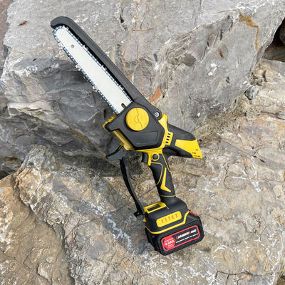 21V 8'' Mini Chain Saw Portable Cordless Lithium Battery For Wood Cutting