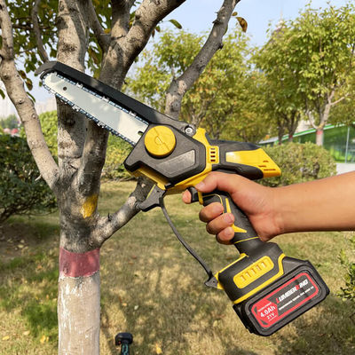 8" 650W Power Tools Handheld Chainsaw 21V Lithium Battery One-Handed Cordless Electric