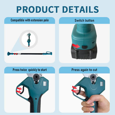 Cordless Tools Rechargeable Pruning Shears Electric Scissor With Battery