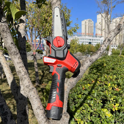 Battery Powered Handheld Brushless Chain Saw Mini Electric Cordless 6 Inch Pruning Shears