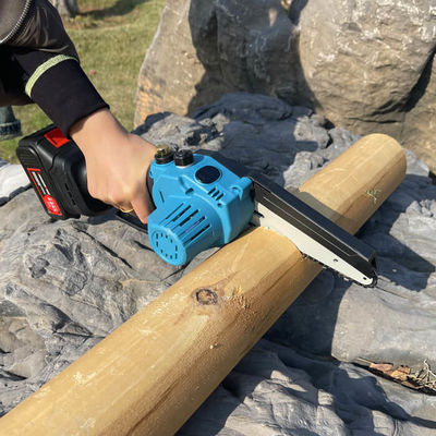 21V Portable Handheld Mini Cordless Electric Chain Saw 6 Inch