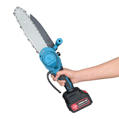 800w 12" Handheld Mini Chainsaw Cordless Wood Cutting Portable Electric For Garden