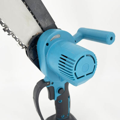 Blue 21V Handheld Mini Chainsaw Electric Lithium Garden Work Chainsaw 21V Battery