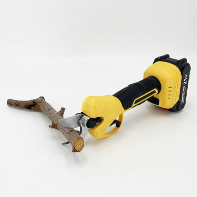 21V Garden Metal Electric Pruner Scissors Battery Cordless Cutting Pruning Shear