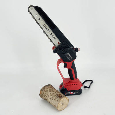 21V Hand-Held Cutting Machine Cordless Chain Saw 8 Inch Mini Electric Chainsaw For Wood Cutting