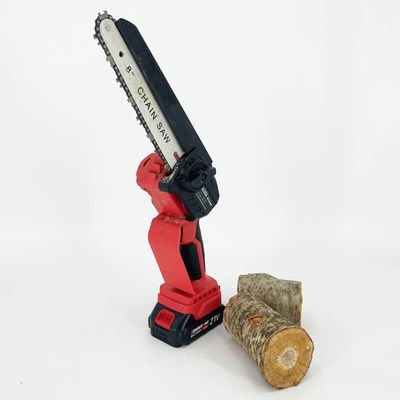 8'' Mini Cordless Chain Saw One-Hand Woodworking Lithium Battery Pruning Chainsaw Wood Cutter Cordless 21V