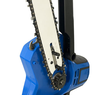 Professional Battery 8 Inch Handheld Mini Chainsaw Electric 21v Blue