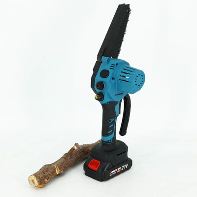 6'' Rechargeable Mini Wood Cutting 21V Lithium Chain Saws Portable Cordless Battery