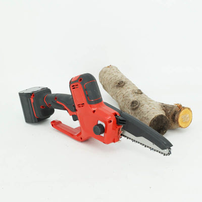 Handheld Portable Cordless Hand Mini Electric Chainsaw Wood Cutting With Baffle