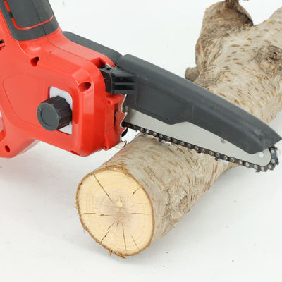 Handheld Portable Cordless Hand Mini Electric Chainsaw Wood Cutting With Baffle
