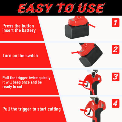 1.4'' Cutting Diameter Powerful Brushless Motor Cordless Pruning Shears with 2PCS Rechargeable Batteries
