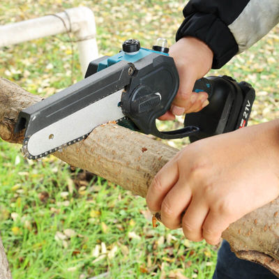 Professional Electric Chain Saw 6inch Portable One-Hand Handheld Rechargeable Operated Battery Power Chainsaw