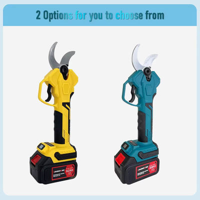 Garden Electric Shears LED Display Tree Branch Cordless Pruning With Two Rechargeable Batteries