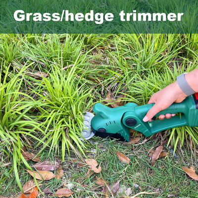 Rechargeable Lithium Hedge Trimmer with Interchangeable Heads for Precision Cutting