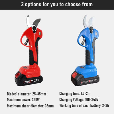 Electric Pruning Shears With LCD Digital Display Handheld Lithium Battery Powered Tool Plant Pruning