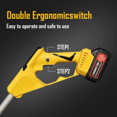 Cordless Tiller Cultivator Compatible with Dewalt 21V Battery