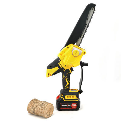 Telescopic Electric Pole Saw & Mini Chainsaw Battery Chain Saw Powered 8 Inch Brushless Electric Rotatable Pole Saw