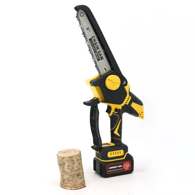 Garden Tool 8inch Chain Saw Portable Wood Cutting Machine Rechargeable Powerful Battery Chain Saw