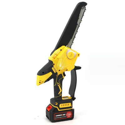 8 Inch Cordless Electric Chain Saw Wood Cutters Woodworking Chainsaw Power Tool Brushless