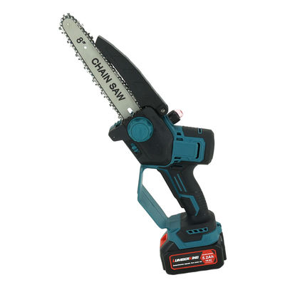 8-Inch Yellow Electric Chain Saw China-Made Lithium Power Source For DIY Industrial