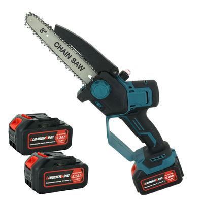 Mini 8 Inch Electric Cordless Chainsaw With Oil Pot 21v Battery Power Wood Cutting Electric Chain Saw