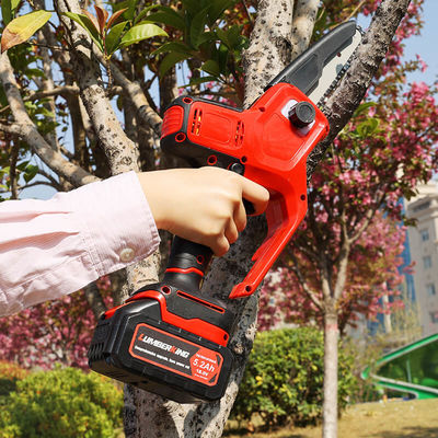 High Power Handheld Chainsaw 6 Inch Mini Electric Battery Lithium Chain Saw Portable Cordless Electric Chainsaw
