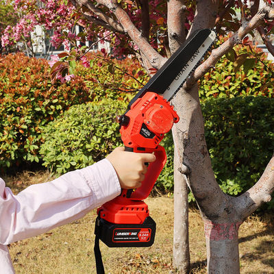 Lithium Battery Powered DIY Cordless Mini Electric Chainsaw 8 Inch With Brushless Motor Saw Chain