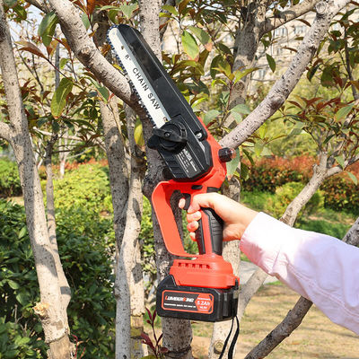 8Inch Mini Lithium Electric Chainsaw Wireless Portable Handheld Battery Chain Saw Machine
