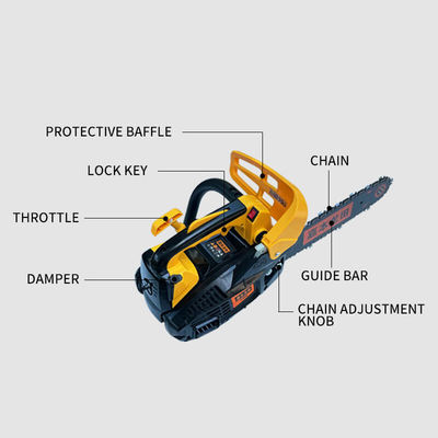 High Performance Easy Operation Gasoline Chainsaw Tool Large Capacity Portable Cordless Chainsaw for Garden Logging