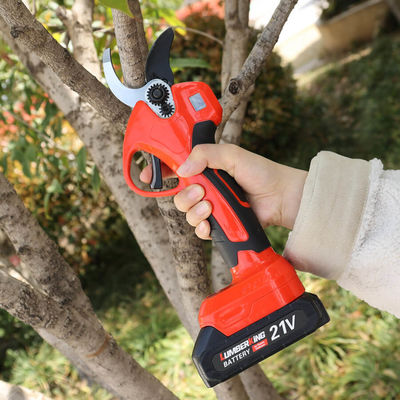 Rechargeable 35mm Electric Garden Shears With Lithium Battery Pruning Cutter For Gardening