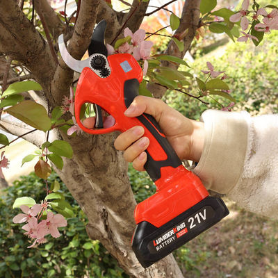 High Efficiency Fruit Tree Pruning Cutter Garden Scissors 32mm Cordless Pruner Lithium