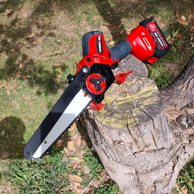 8-inch Mini Cordless Chainsaw Electric Chainsaw Small Handheld Chainsaw Suitable for Wood Cutting
